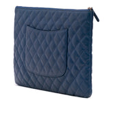 Large Quilted Lambskin O Case Clutch